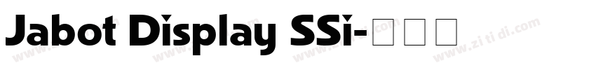 Jabot Display SSi字体转换